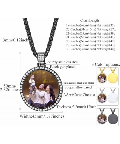 Creative Photo Necklace Personalized for Women Girl Square/Round/Heart/Cat/Oval Shaped Stainless Steel/18K Gold Plated Pictur...