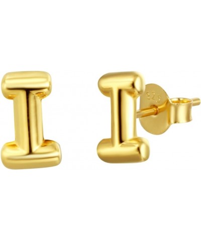 Bubble Balloon Initial 18k Gold Letter Stud Earrings for Women I $10.94 Earrings