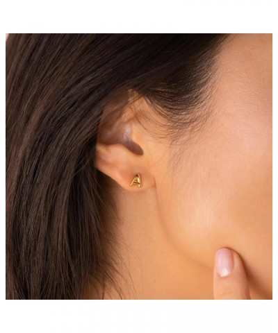 Bubble Balloon Initial 18k Gold Letter Stud Earrings for Women I $10.94 Earrings