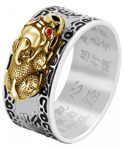 HJ HUAJ Feng Shui Ring Feng Shui PiXiu Mantra Ring PiXiu Rings,Anillo PiXiu Anillo De La Suerte Feng Shui Amulet Lucky Wealth...