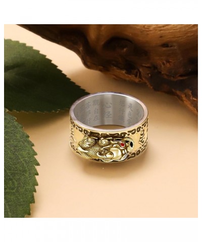 HJ HUAJ Feng Shui Ring Feng Shui PiXiu Mantra Ring PiXiu Rings,Anillo PiXiu Anillo De La Suerte Feng Shui Amulet Lucky Wealth...