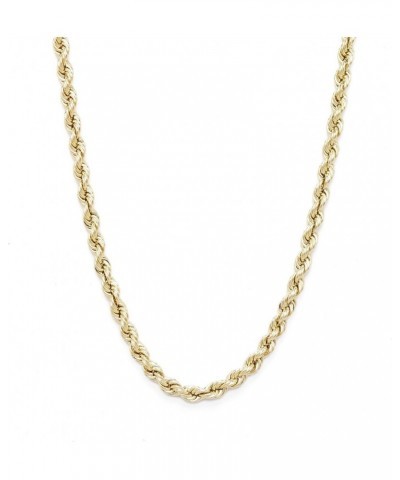 10k Yellow Gold 3mm Hollow Rope Chain Necklace with Lobster Claw Clasp $99.26 Necklaces