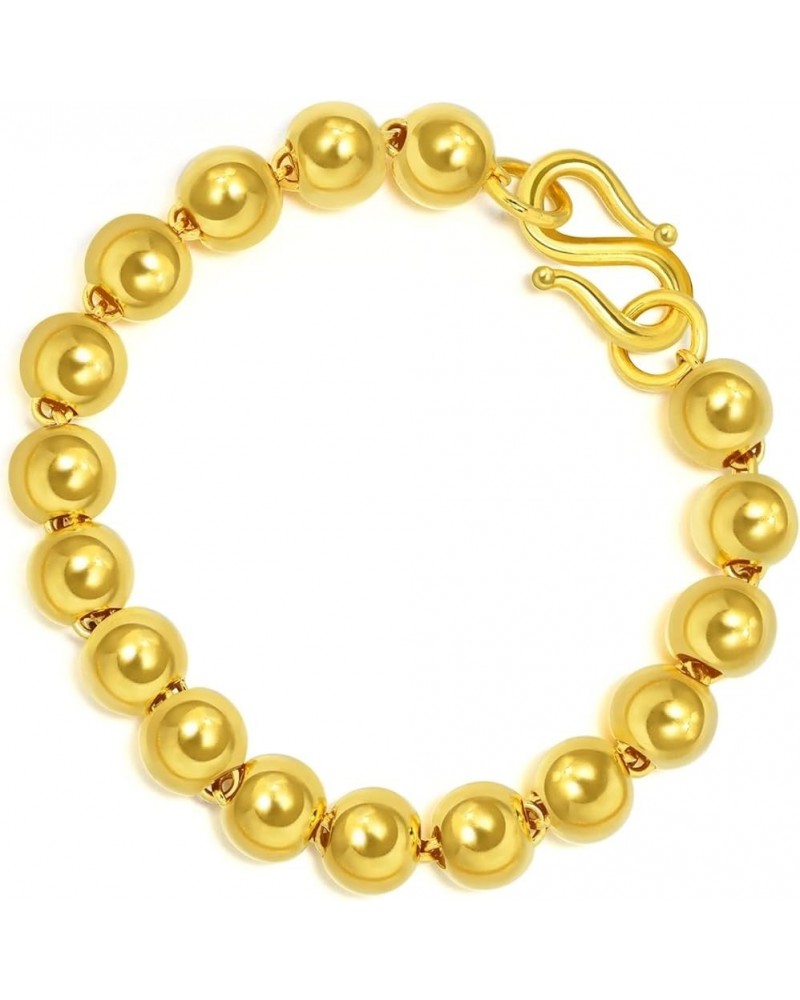 999.9 24K Solid Gold Price-by-Weight Gold Beaded Bracelet for Women 09464B Approx. 0.26tael (~9.73g) $329.04 Bracelets