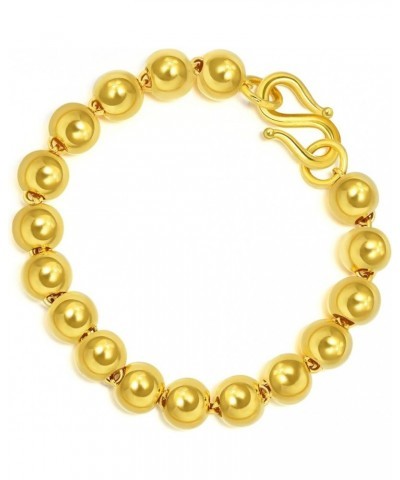 999.9 24K Solid Gold Price-by-Weight Gold Beaded Bracelet for Women 09464B Approx. 0.26tael (~9.73g) $329.04 Bracelets