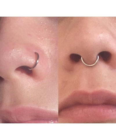 Fake Nose Ring Fake Septum Fake Nose Rings Faux Nose Rings for Women Fake Nose Piercing Clip On Nose Ring non Piercing Fake N...