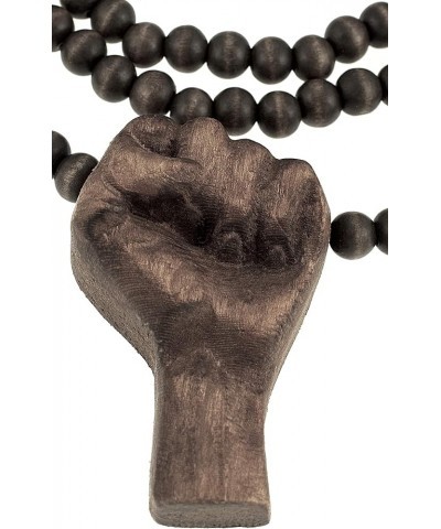 Power Fist All Natural Wood or Metal Pendant Necklace BROWN/ 36 INCH NECKLACE $11.48 Necklaces