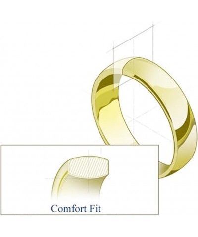 14k Solid Gold Wedding Bands 8MM Comfort Fit Yellow $145.70 Bracelets