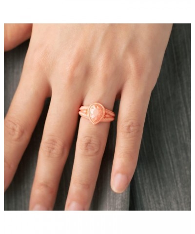 Women's Silicone Wedding Ring Like Diamond - 4.4mm~12.4mm Wide, 2mm~5.5mm Thick 6.5 - 7 (16.6mm) Rose Gold $14.55 Rings