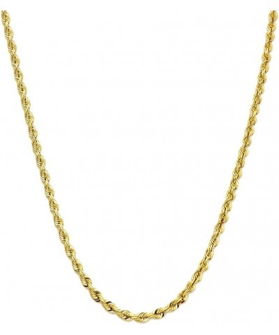 10K Yellow Gold 6mm Diamond Cut Rope Chain Necklace with Lobster Lock 24.0 Inches $370.29 Necklaces