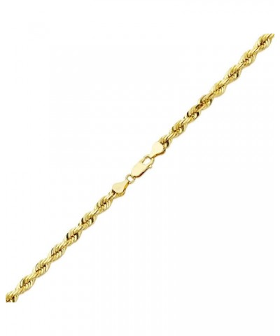 10K Yellow Gold 6mm Diamond Cut Rope Chain Necklace with Lobster Lock 24.0 Inches $370.29 Necklaces