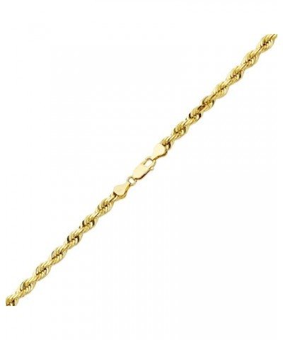 10K Yellow Gold 6mm Diamond Cut Rope Chain Necklace with Lobster Lock 24.0 Inches $370.29 Necklaces