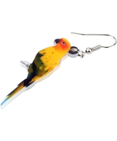 Cute Cockatiel Parrot Earrings Dangle for Women Girls Acrylic Bird Jewelry Charms Yellow $7.27 Earrings