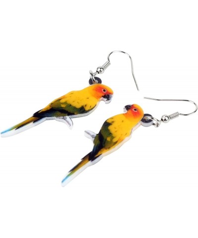 Cute Cockatiel Parrot Earrings Dangle for Women Girls Acrylic Bird Jewelry Charms Yellow $7.27 Earrings