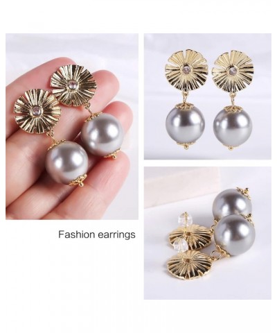 big shell pearl drop earrings for women girls S925 Silver needles 14K Gold Plated large size dargle earrings Baroque pearl As...