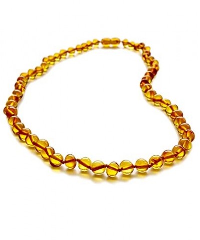 Rainbow Amber Necklace for Women - HandMade Beaded Baltic Jewelry for Adult - 18 inch - 100% Genuine (Rainbow) Honey $15.36 N...