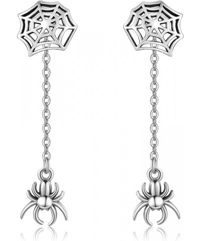 Halloween Earrings for Women Sterling Silver Gothic Vampire Earrings for Girls Goth Jewelry Gift for Women Spider $17.27 Earr...