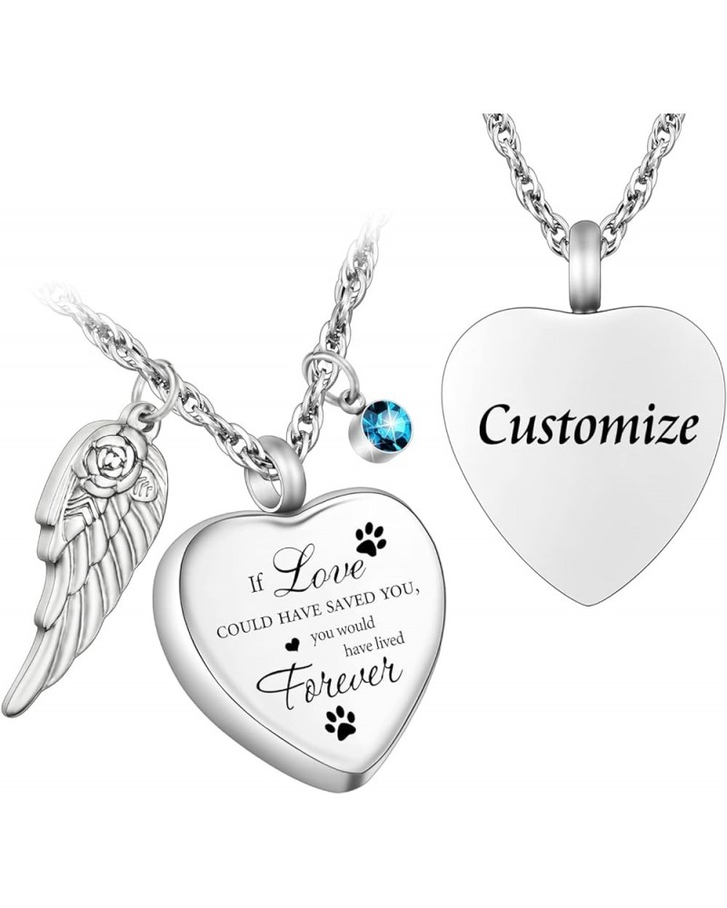 Heart Cremation Jewelry for Ashes Urn Necklace with Birthstones Ash Necklace Memorial Cremation Necklaces for Women-I'll Hold...