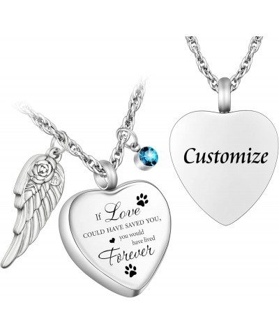 Heart Cremation Jewelry for Ashes Urn Necklace with Birthstones Ash Necklace Memorial Cremation Necklaces for Women-I'll Hold...