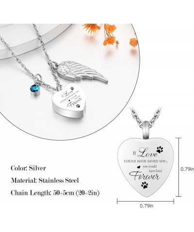 Heart Cremation Jewelry for Ashes Urn Necklace with Birthstones Ash Necklace Memorial Cremation Necklaces for Women-I'll Hold...