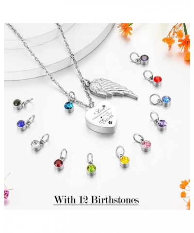 Heart Cremation Jewelry for Ashes Urn Necklace with Birthstones Ash Necklace Memorial Cremation Necklaces for Women-I'll Hold...