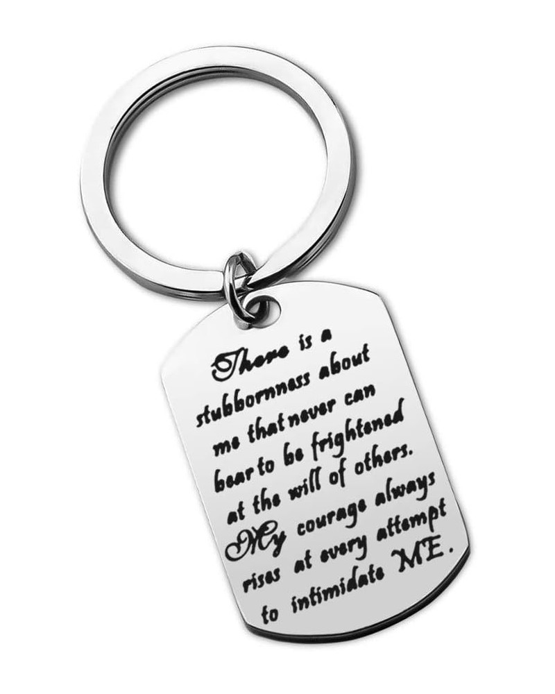 Jane Austen Quote My Courage Always Rises Keychain Pride and Prejudice Feminist Gift Literary Gift My Courage Always Rises Ke...