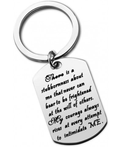 Jane Austen Quote My Courage Always Rises Keychain Pride and Prejudice Feminist Gift Literary Gift My Courage Always Rises Ke...