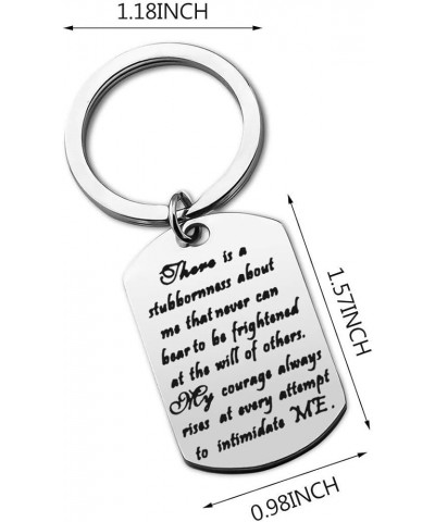 Jane Austen Quote My Courage Always Rises Keychain Pride and Prejudice Feminist Gift Literary Gift My Courage Always Rises Ke...