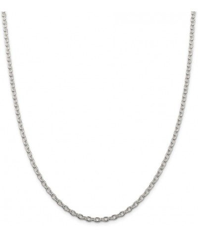 3.5mm Sterling Silver Classic Solid Cable Chain Necklace 20.0 Inches $43.23 Necklaces