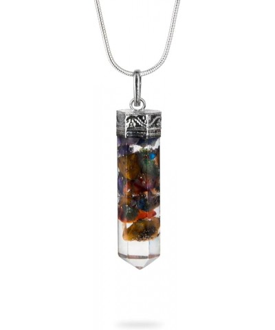 Crystal Pendant Necklace - Handmade with Ethically Sourced Crystal Healing Necklace - Authentic Jewelry for Men & Women Piezo...