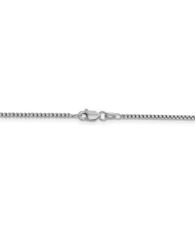 14k White Gold Semi-Solid Rounded Box Chain Necklace or Bracelet 28.0 Inches 1.5 mm $130.51 Necklaces