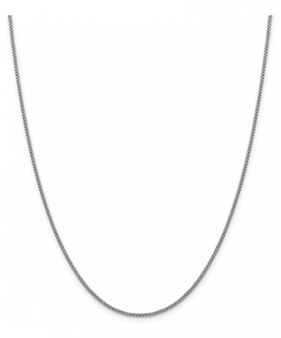 14k White Gold Semi-Solid Rounded Box Chain Necklace or Bracelet 28.0 Inches 1.5 mm $130.51 Necklaces