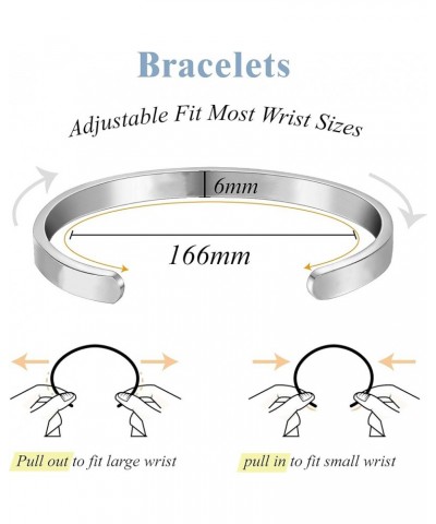 Stainless Steel Bangle Bracelet For Sister Friend Style527 $11.26 Bracelets