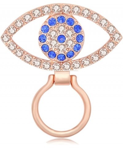 Good Lucky Blue Crystal Rhinestone Evil Eye Magnetic Brooch Pin Magnetic eyeglass holder-rose gold $7.84 Brooches & Pins