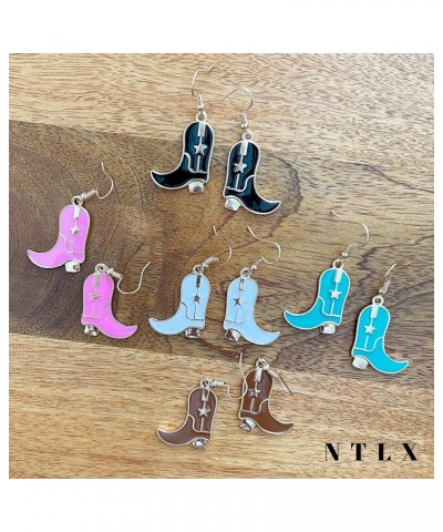 Cowgirl Boot Drop Dangle Earring for Women – Western - Country – Rodeo – Cowboy Boots – Gold Plated – with Gift Box Included ...