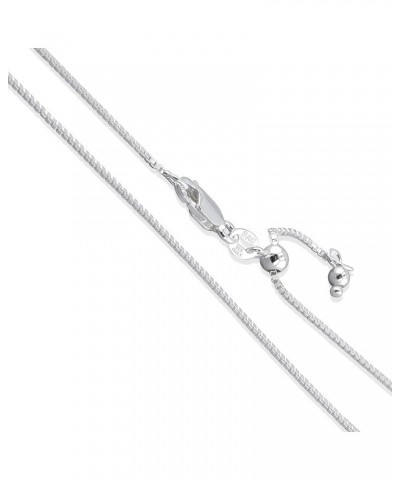 CHOOSE YOUR CLASP Sterling Silver 1mm Box Chain Necklace 30.0 Inches Adjustable $10.97 Necklaces