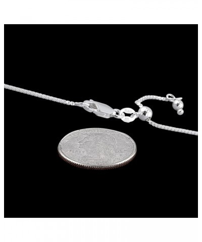 CHOOSE YOUR CLASP Sterling Silver 1mm Box Chain Necklace 30.0 Inches Adjustable $10.97 Necklaces