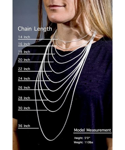 CHOOSE YOUR CLASP Sterling Silver 1mm Box Chain Necklace 30.0 Inches Adjustable $10.97 Necklaces