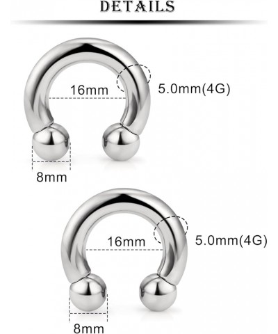 8G 6G Titanium Septum Ring Gauges Plug Tunnel Earring Stretching kit 8 Gauge Hypoallergenic Lobe Hoop Earring Medical Implant...