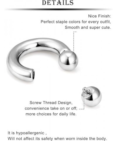 8G 6G Titanium Septum Ring Gauges Plug Tunnel Earring Stretching kit 8 Gauge Hypoallergenic Lobe Hoop Earring Medical Implant...