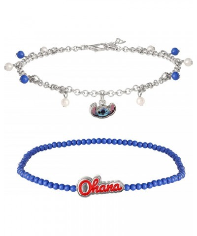 Womens Stitch Anklets 2-Pair Set Official License, Ohana Anklet and Stitch Ankle Bracelet, Stitch Jewelry $9.84 Anklets