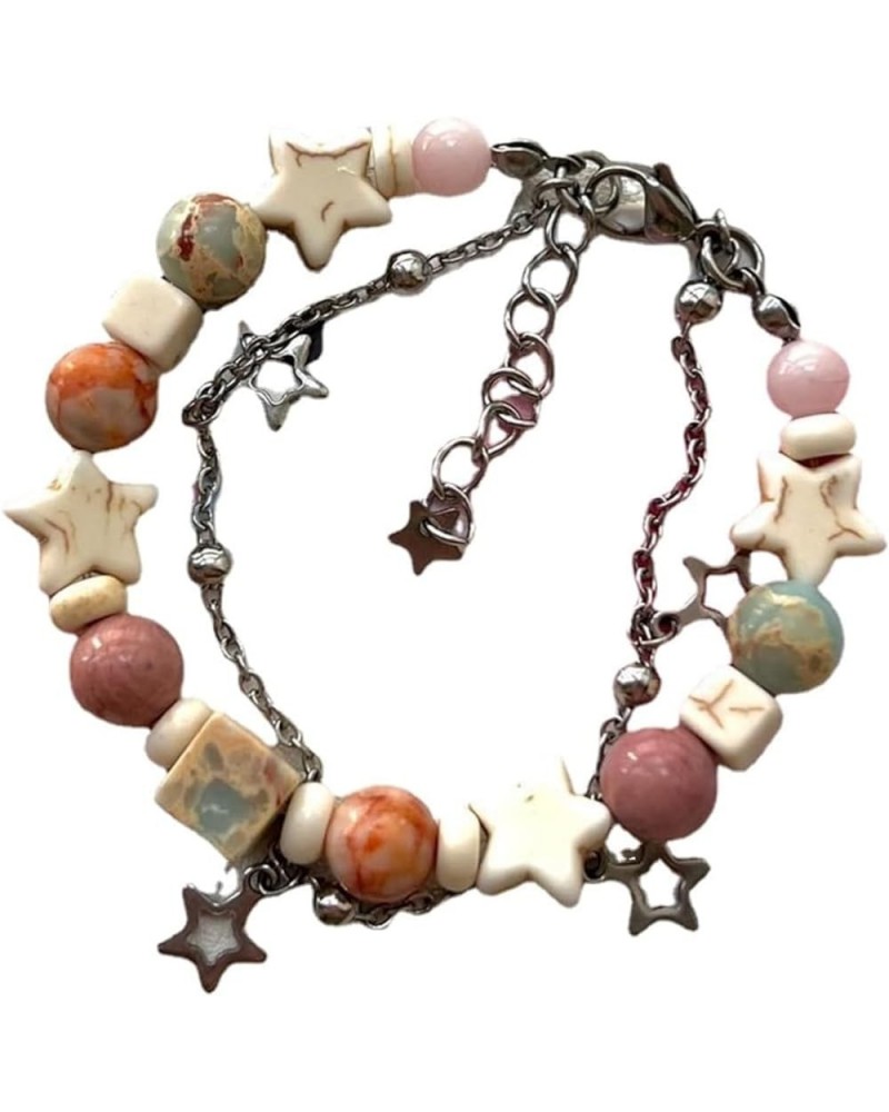 Y2k Bracelet For Women Cute Aesthetic Star Beaded Double Layer Bracelets Fairycore Jewelry Fairy Grunge Accessories A $10.07 ...