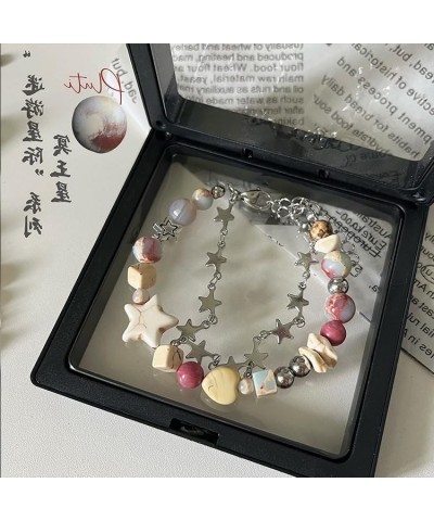 Y2k Bracelet For Women Cute Aesthetic Star Beaded Double Layer Bracelets Fairycore Jewelry Fairy Grunge Accessories A $10.07 ...