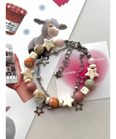 Y2k Bracelet For Women Cute Aesthetic Star Beaded Double Layer Bracelets Fairycore Jewelry Fairy Grunge Accessories A $10.07 ...