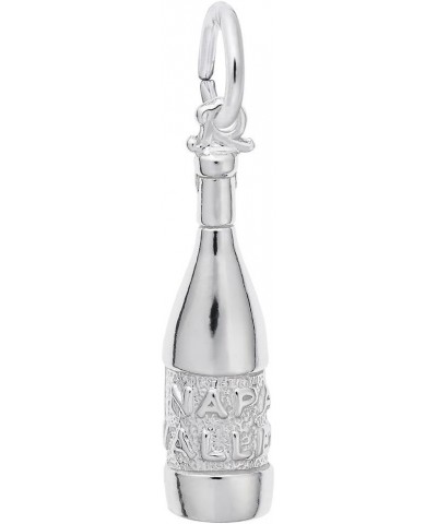 Napa Valley Wine Bottle Charm, Charms for Bracelets and Necklaces Sterling Silver $32.16 Bracelets