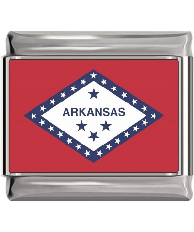 New Charms State Flag Photo Italian Charm Charm - US States Arkansas $7.77 Bracelets