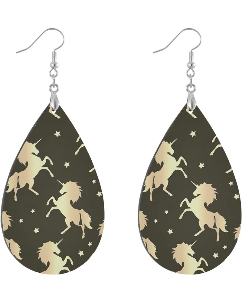 Fashion Copper Plated Silver Earring Wood Drop/Leaf Lightweight Earrings Leaf(2.9x1.2in) Multi 10 $7.53 Earrings