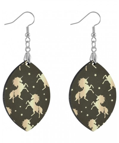 Fashion Copper Plated Silver Earring Wood Drop/Leaf Lightweight Earrings Leaf(2.9x1.2in) Multi 10 $7.53 Earrings