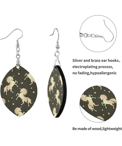 Fashion Copper Plated Silver Earring Wood Drop/Leaf Lightweight Earrings Leaf(2.9x1.2in) Multi 10 $7.53 Earrings