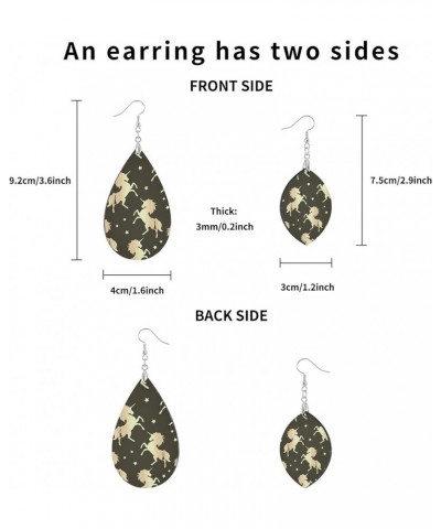 Fashion Copper Plated Silver Earring Wood Drop/Leaf Lightweight Earrings Leaf(2.9x1.2in) Multi 10 $7.53 Earrings