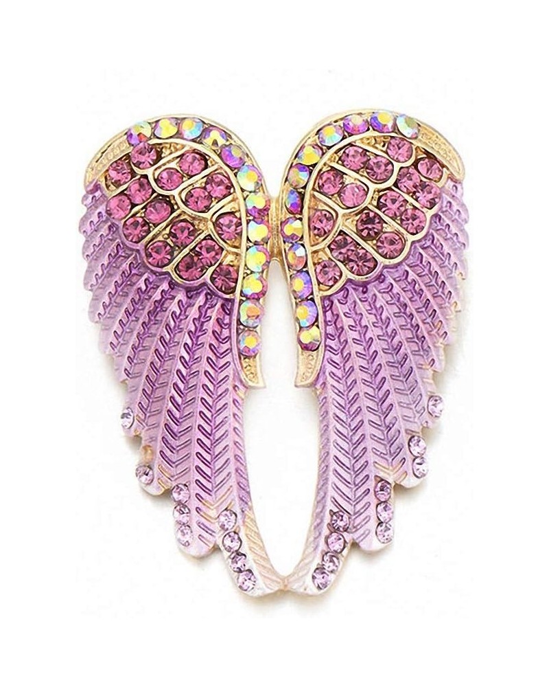 Vintage Angel Wings Brooch Pins Women Jewelry Antique Gold Brooches Pink $9.81 Brooches & Pins